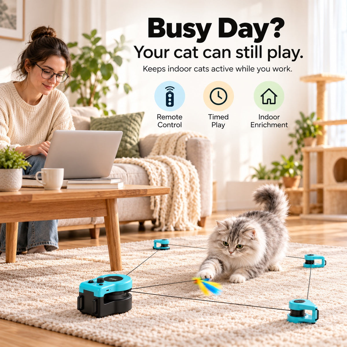 Paw Supply ChaseLoop™ Interactive Cat Toy