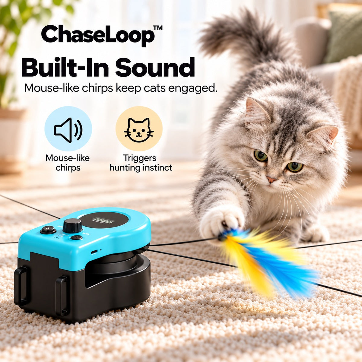 Paw Supply ChaseLoop™ Interactive Cat Toy
